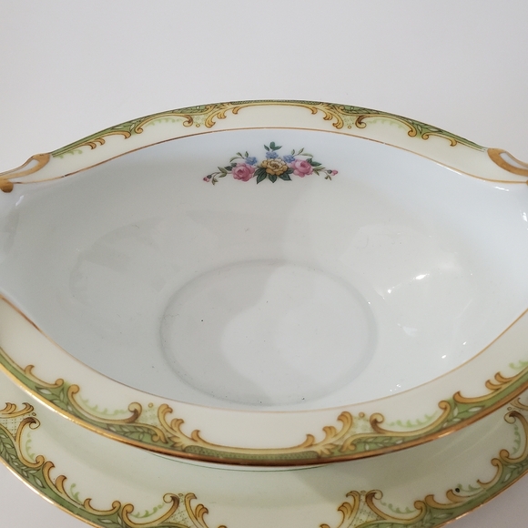 Vtg Noritake WINTON Gravy Boat w/Attached Underplate Made In Japan No Chips EUC! - Picture 7 of 16